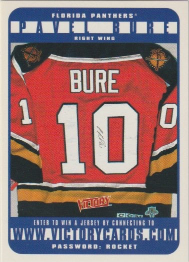 NHL 2000-01 Upper Deck Victory - No WCB - Pavel Bure Jersey Contest