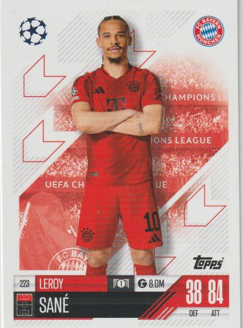 Soccer 2024-25 Match Attax UEFA Champions League - No 223 - Leroy Sané