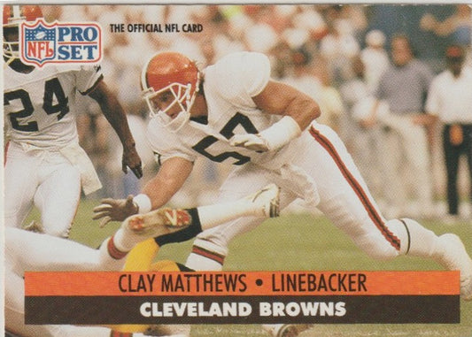 NFL 1991 ProSet - No 122 - Clay Matthews
