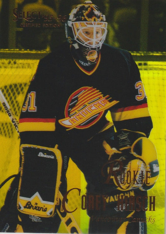 NHL 1995 / 96 Select Certified Mirror Gold - No 143 - Corey Hirsch