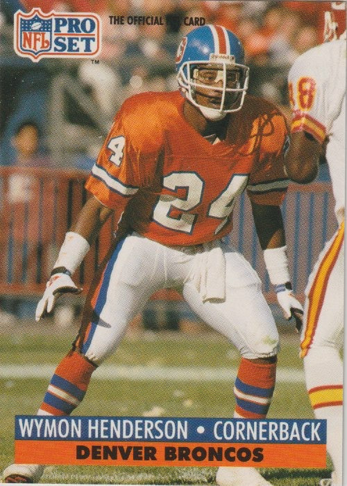NFL 1991 ProSet - No 139 - Wymon Henderson