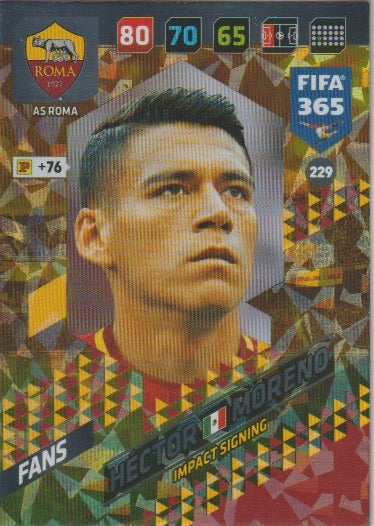 Soccer 2018 Panini FIFA 365 Adrenalyn XL - No 229 - Héctor Moreno