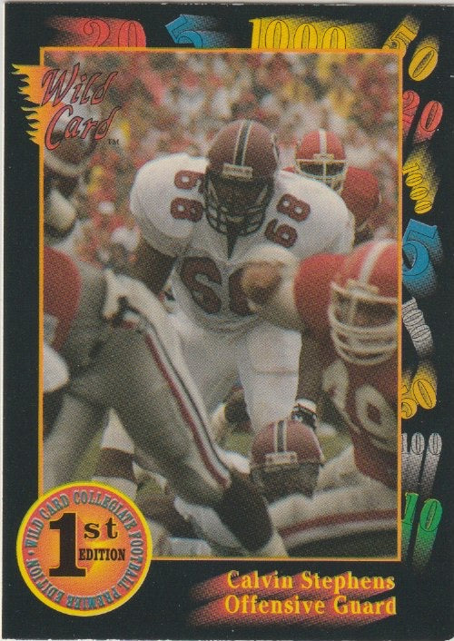 NFL 1991 Wild Card Draft - No 8 - Calvin Stephens