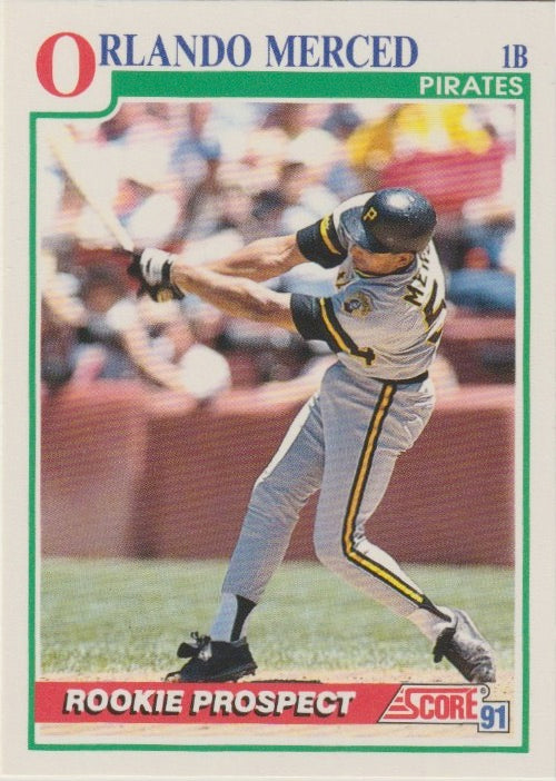 MLB 1991 Score - No 747 - Orlando Merced