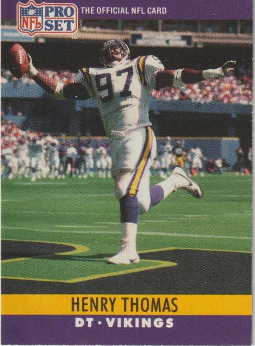 NFL 1990 ProSet - No 196 - Henry Thomas