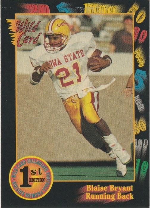 NFL 1991 Wild Card Draft - No 117 - Blaise Bryant