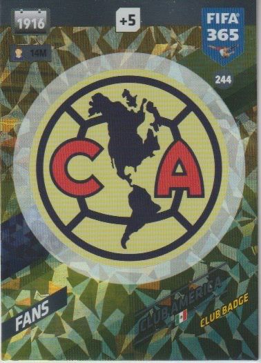 Fussball 2018 Panini FIFA 365 Adrenalyn XL - No 244 - Team Logo Club America