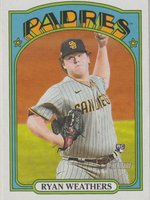 MLB 2021 Topps Heritage - No 634 - Ryan Weathers