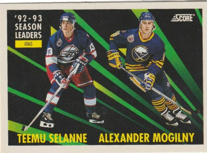 NHL 1993 / 94 Score - No 477 - Teemu Selanne / Alexander Mogilny