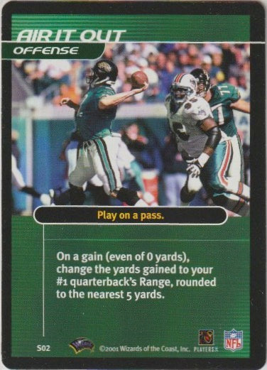 NFL 2001 Showdown 1st Edition Strategy - No S02 - Mark Brunell