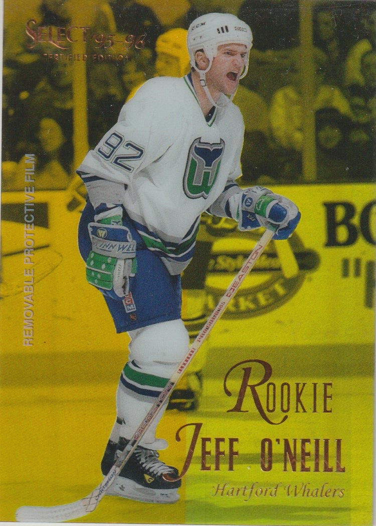 NHL 1995 / 96 Select Certified Mirror Gold - No 118 - Jeff O'Neill