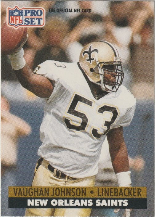NFL 1991 ProSet - No 237 - Vaughn Johnson