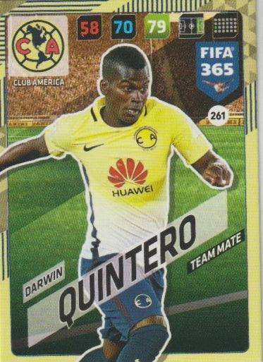 Soccer 2018 Panini FIFA 365 Adrenalyn XL - No 261 - Darwin Quintero