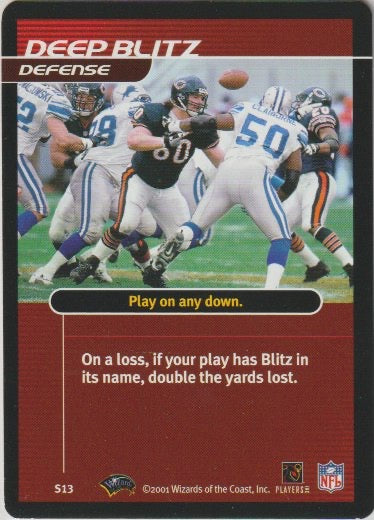 NFL 2001 Showdown 1st Edition Strategy - No S13 - Bears vs. Lions