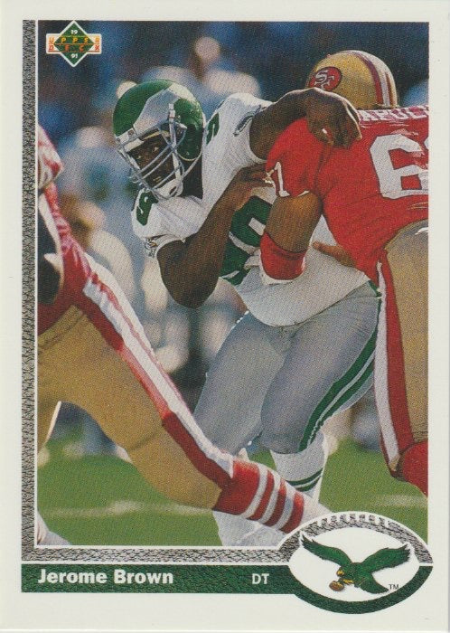 NFL 1991 Upper Deck - No 317 - Jerome Brown