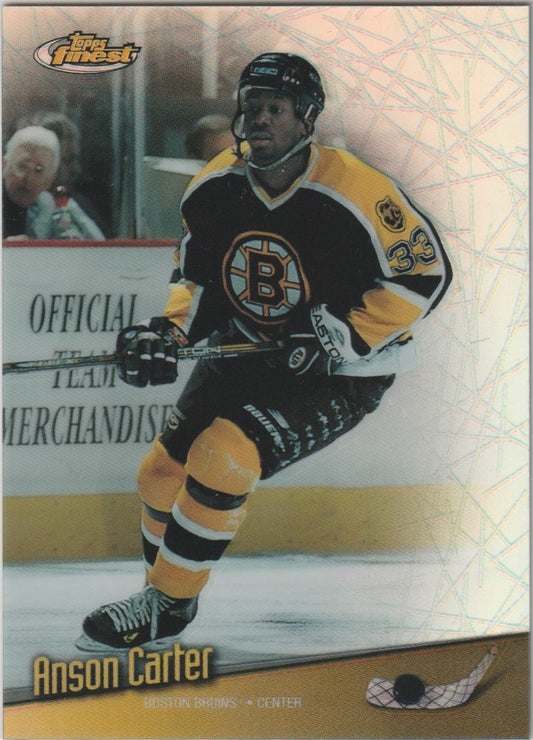 NHL 1998-99 Finest No Protectors Refractors - No 21 - Anson Carter