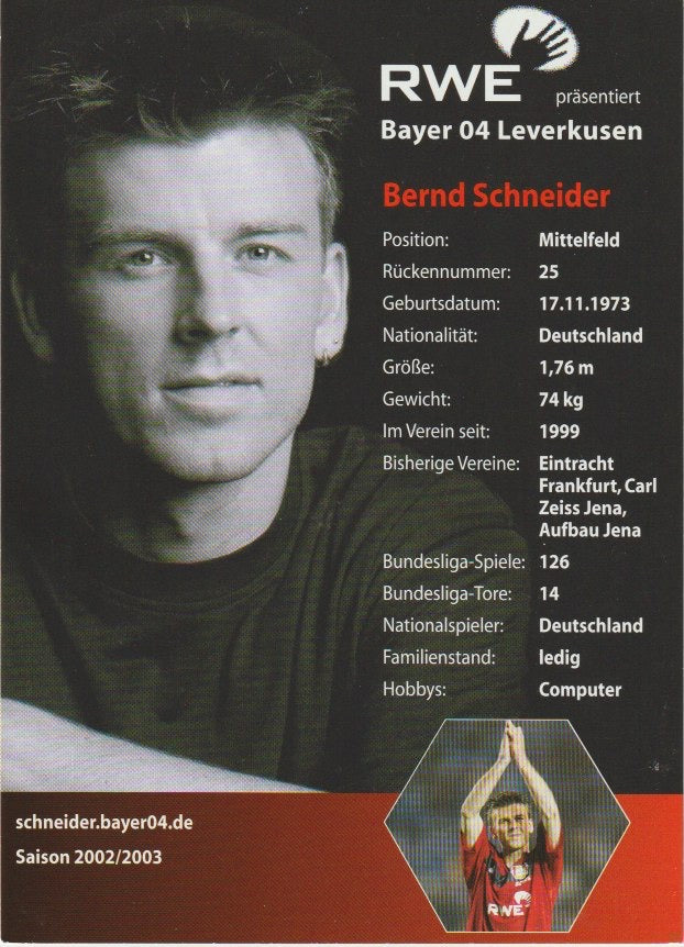 Fussball - Autogramm - Bernd Schneider