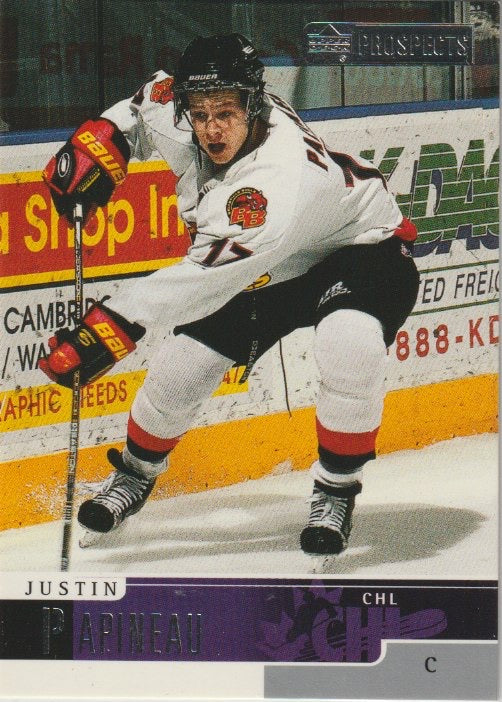 NHL 1999-00 UD Prospects - No 5 - Justin Papineau