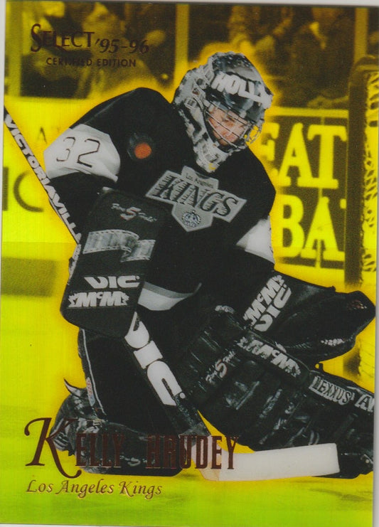 NHL 1995 / 96 Select Certified Mirror Gold - No 65 - Kelly Hrudey