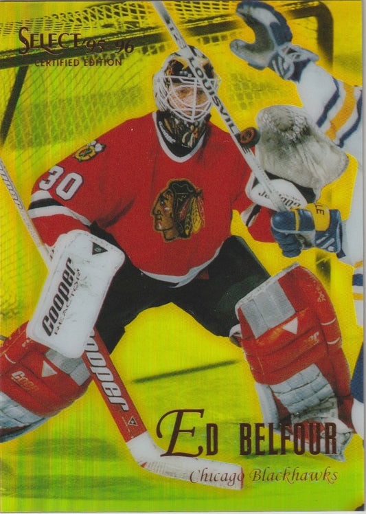 NHL 1995 / 96 Select Certified Mirror Gold - No 93 - Ed Belfour
