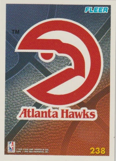 NBA 1994-95 Fleer European - No 238 - Team Logo Atlanta Hawks