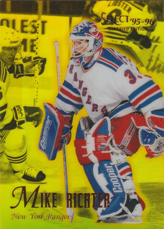 NHL 1995 / 96 Select Certified Mirror Gold - No 73 - Mike Richter