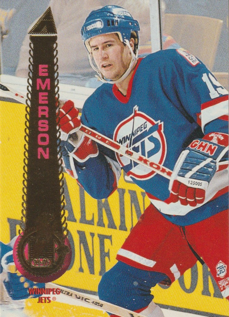 NHL 1994 / 95 Pinnacle - No 325 - Nelson Emerson