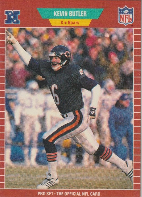 NFL 1989 ProSet - No 36 - Kevin Butler