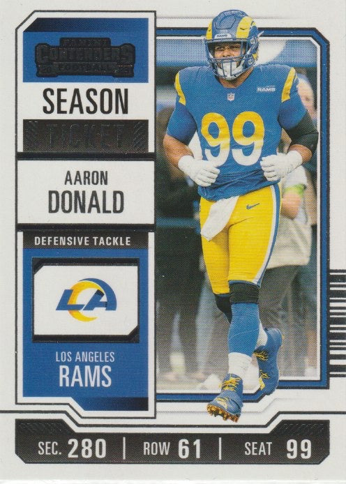 NFL 2023 Panini Contenders - No 60 - Aaron Donald