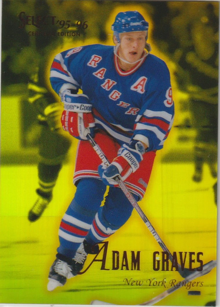 NHL 1995 / 96 Select Certified Mirror Gold - No 47 - Adam Graves