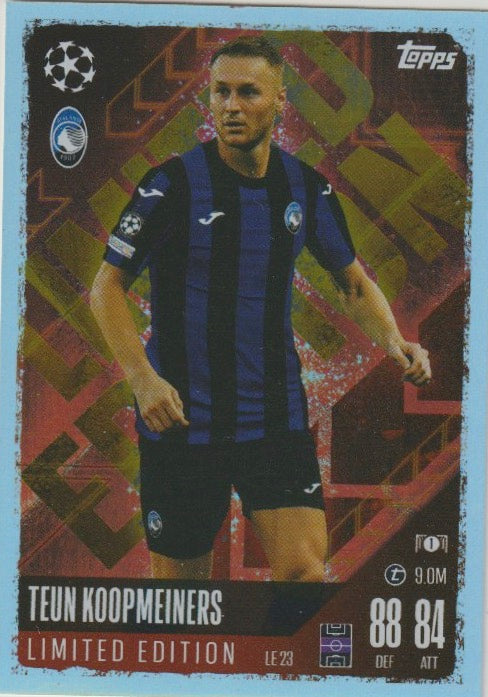 Fussball 2024-25 Match Attax UEFA Champions League Limited Edtion - No LE23 - Teun Koopmeiners