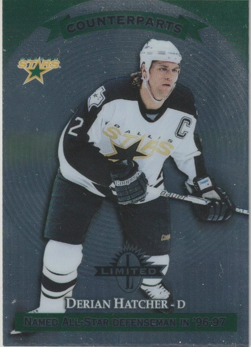 NHL 1997-98 Donruss Limited - No 21 - Derian Hatcher / Kevin Hatcher