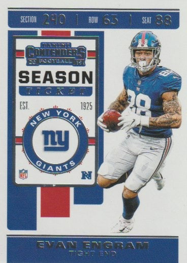 NFL 2019 Panini Contenders - No 53 - Evan Engram