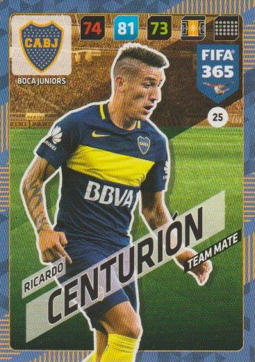 Fussball 2018 Panini FIFA 365 Adrenalyn XL - No 25 - Ricardo Centurion