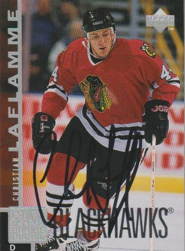 NHL 1997 / 98 Upper Deck - No 185 - Christian Laflamme - Autograph