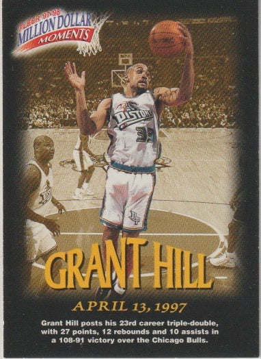 NBA 1997-98 Fleer Million Dollar Moments - No 12 - Grant Hill