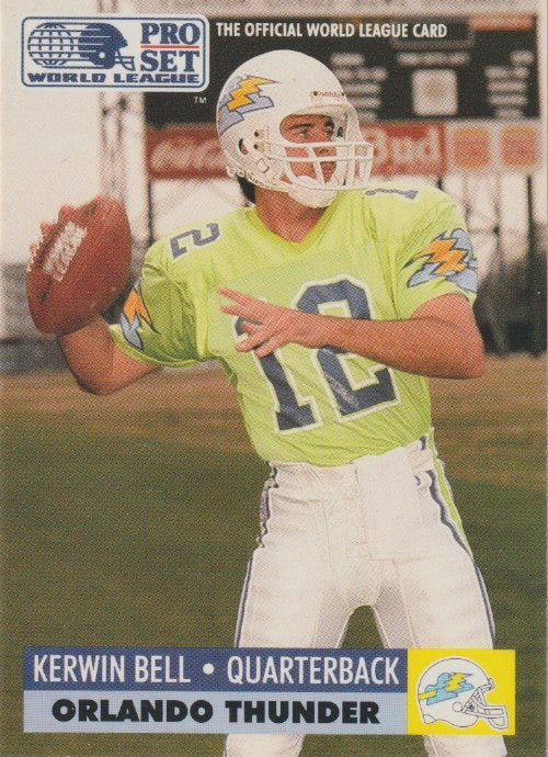 NFL 1991 ProSet WLAF Inserts - No 22 - Kerwin Bell
