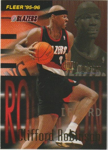 NBA 1995-96 Fleer European - No 412 - Clifford Robinson