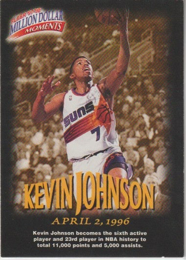 NBA 1997-98 Fleer Million Dollar Moments - No 38 - Kevin Johnson