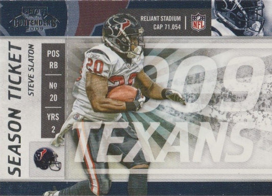 NFL 2009 Playoff Contenders - No 41 - Steve Slaton