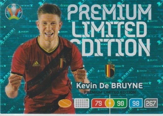 Soccer 2020-21 Panini UEFA Euro 2020 Adrenalyn XL Premium Limited Edition - No NN0 - Kevin De Bruyne