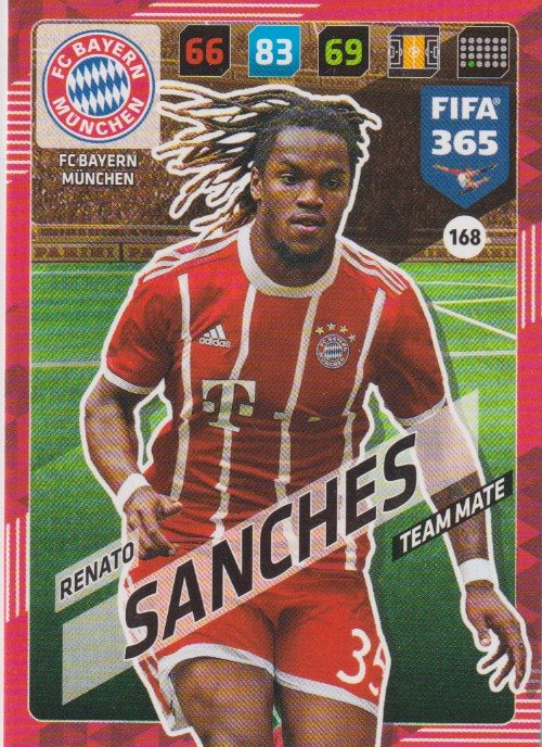 Fussball 2018 Panini FIFA 365 Adrenalyn XL - No 168 - Renato Sanchez