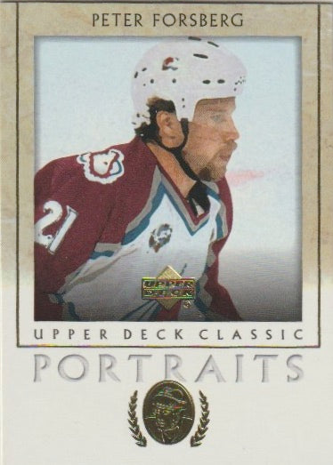 NHL 2002-03 Upper Deck Classic Portraits - No 26 - Peter Forsberg