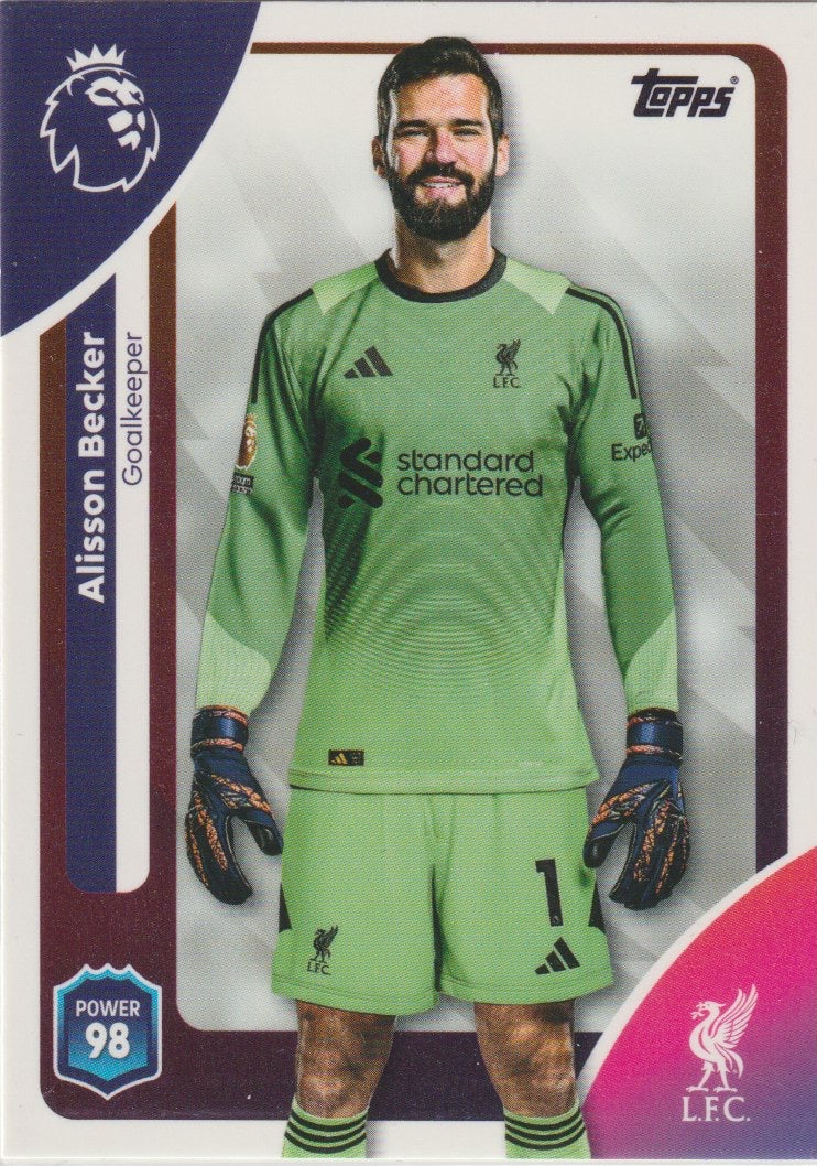 Fussball 2026-26 Topps Premier League EN - No 164 - Alisson Becker