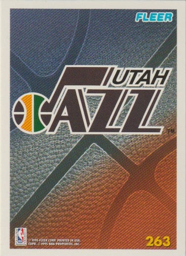 NBA 1994-95 Fleer European - No 263 - Team Logo Utah Jazz