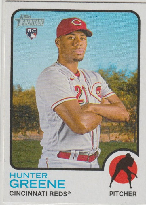 MLB 2022 Topps Heritage - No 694 - Hunter Greene
