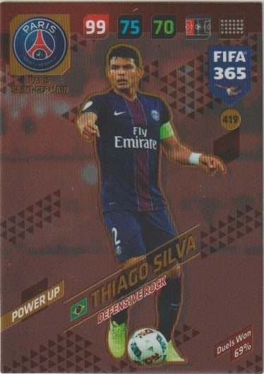 Fussball 2018 Panini FIFA 365 Adrenalyn XL - No 419 - Thiago Silva