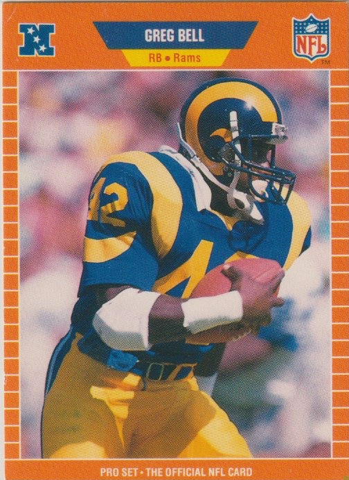 NFL 1989 ProSet - No 195 - Greg Bell