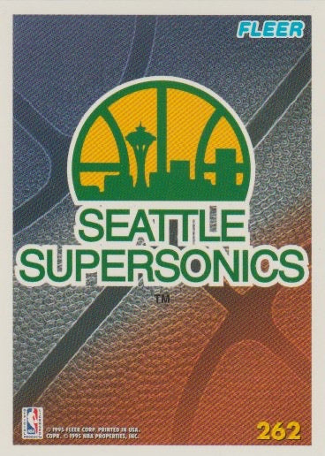 NBA 1994-95 Fleer European - No 262 - Team Logo Seattle Supersonics