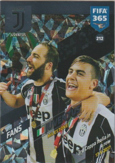 Soccer 2018 Panini FIFA 365 Adrenalyn XL - No 212 - Juventus Turin